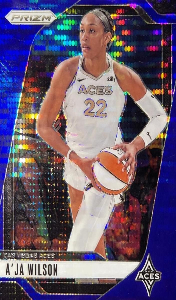 2024 Panini Prizm WNBA Basketball Blue Pulsar A'ja Wilson #86 PSA 9