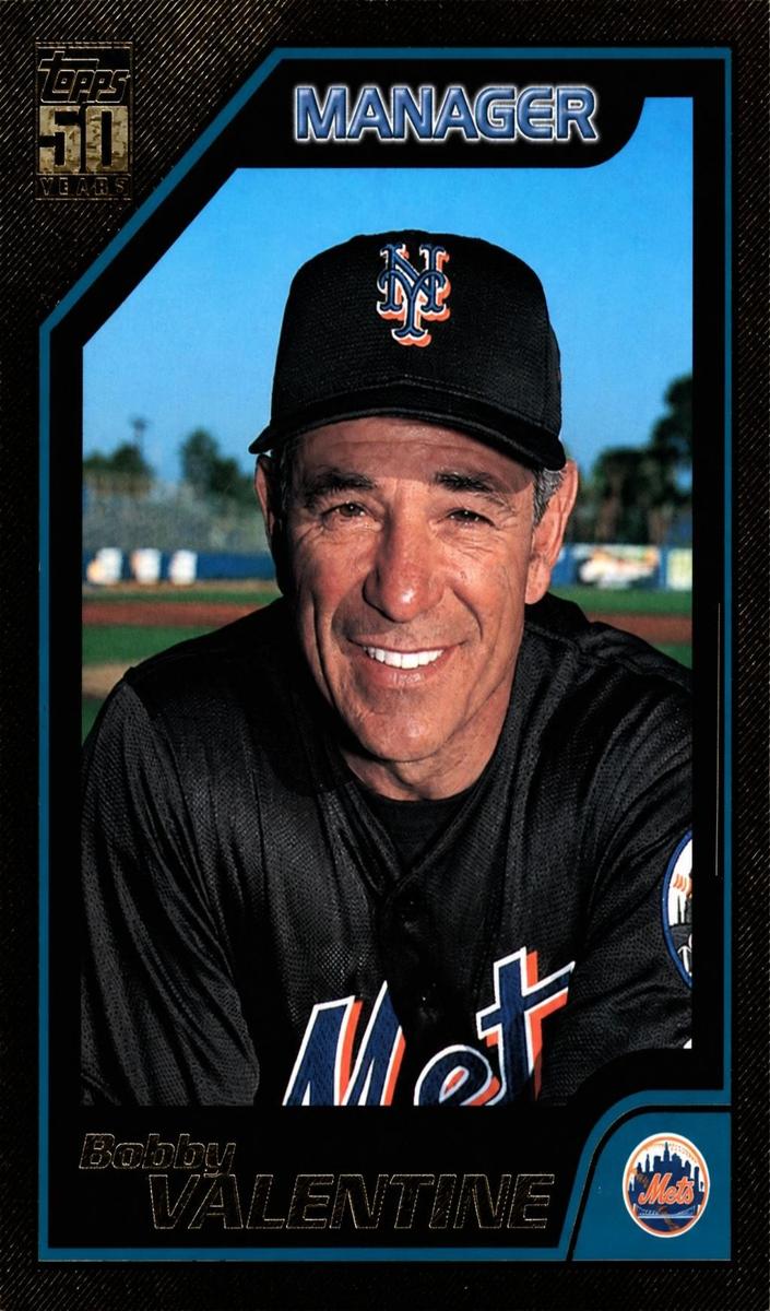 2001 Topps Baseball Gold Bobby Valentine #346