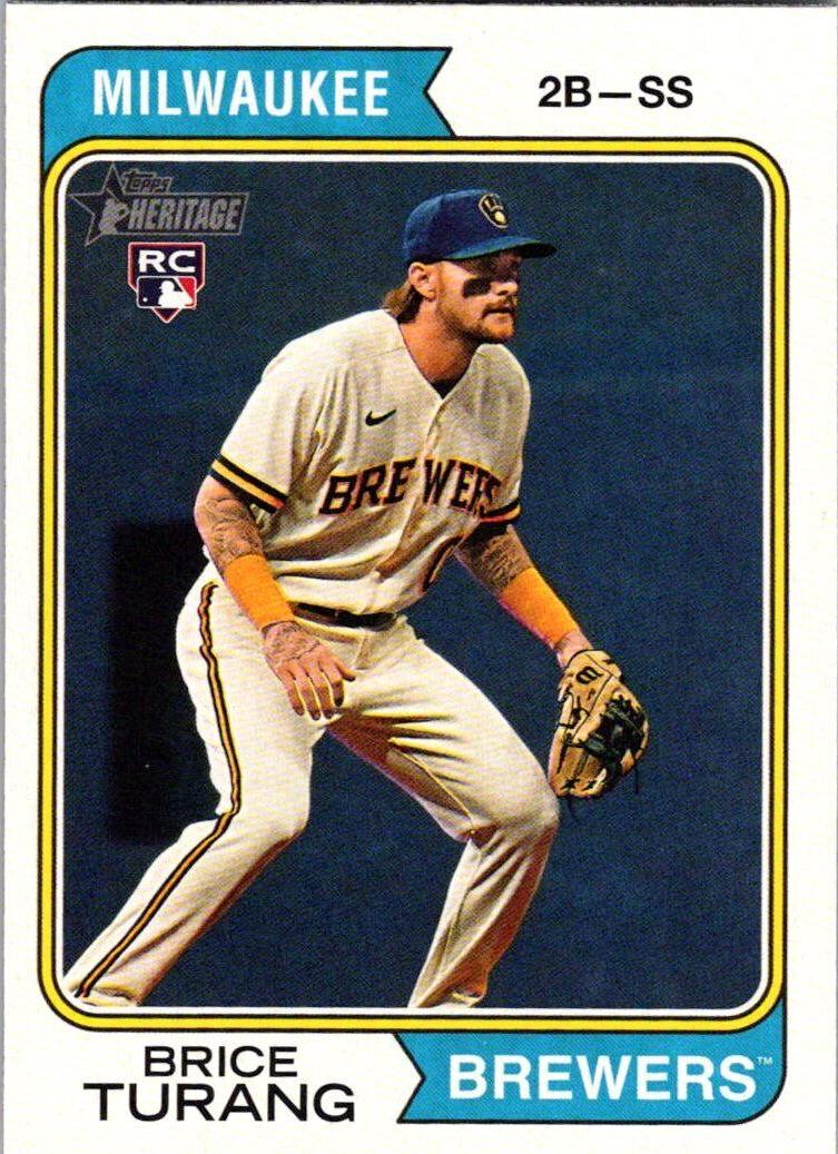 2023 Topps Heritage High Number Baseball Brice Turang #614