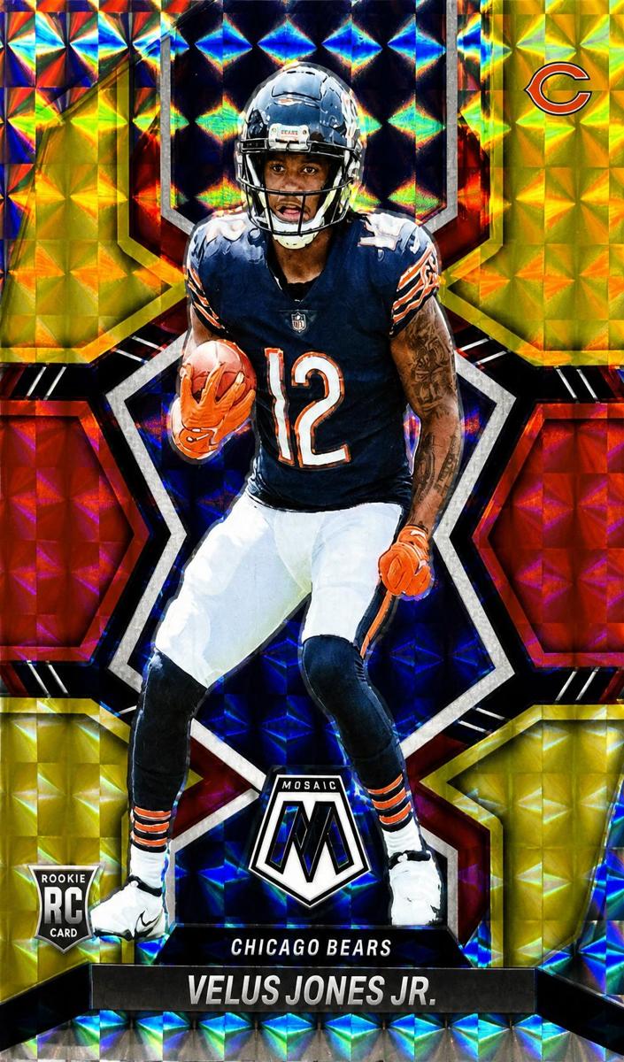 2022 Panini Mosaic Football Choice Fusion Red and Yellow Velus Jones Jr. #337