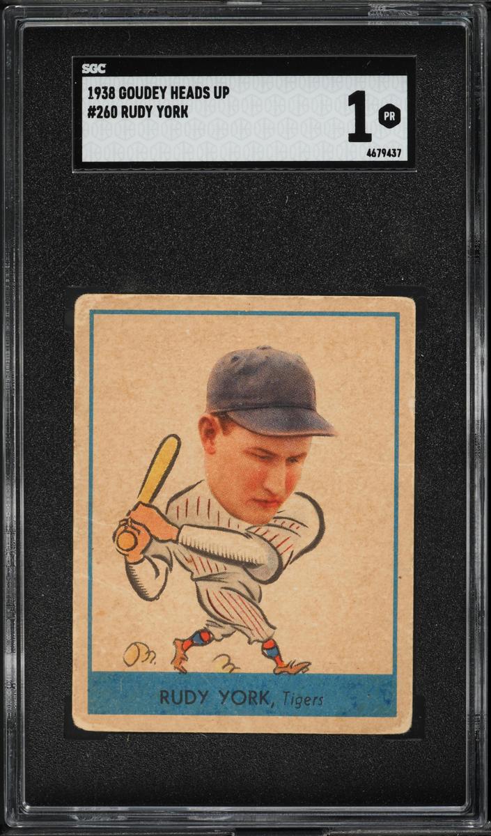 1938 Goudey Baseball Rudy York #260