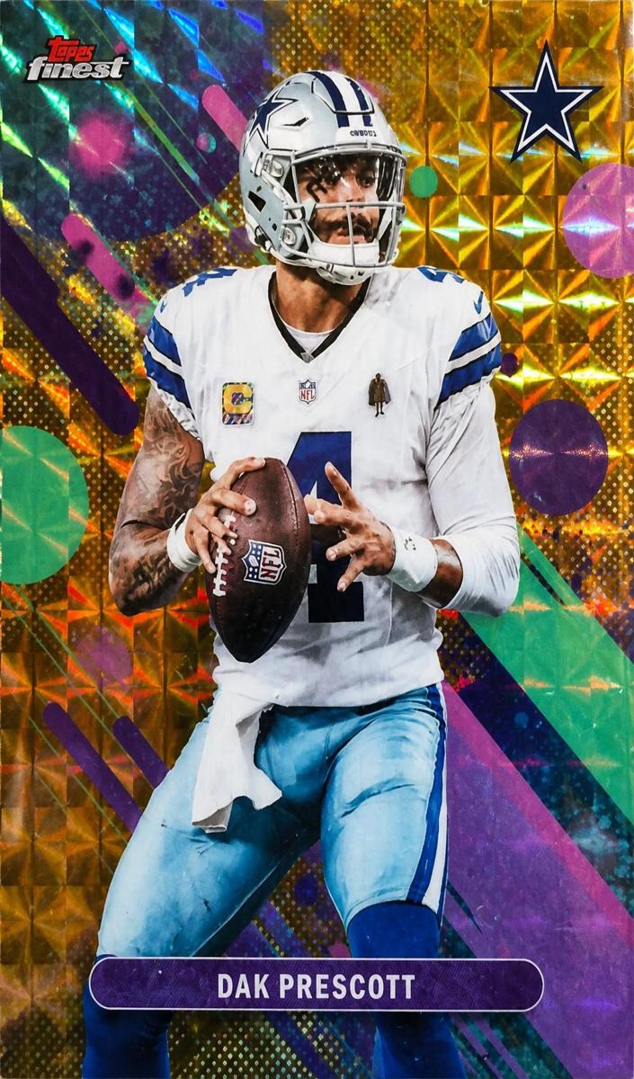 2025 Topps Finest Football Gold Geometric Dak Prescott #52