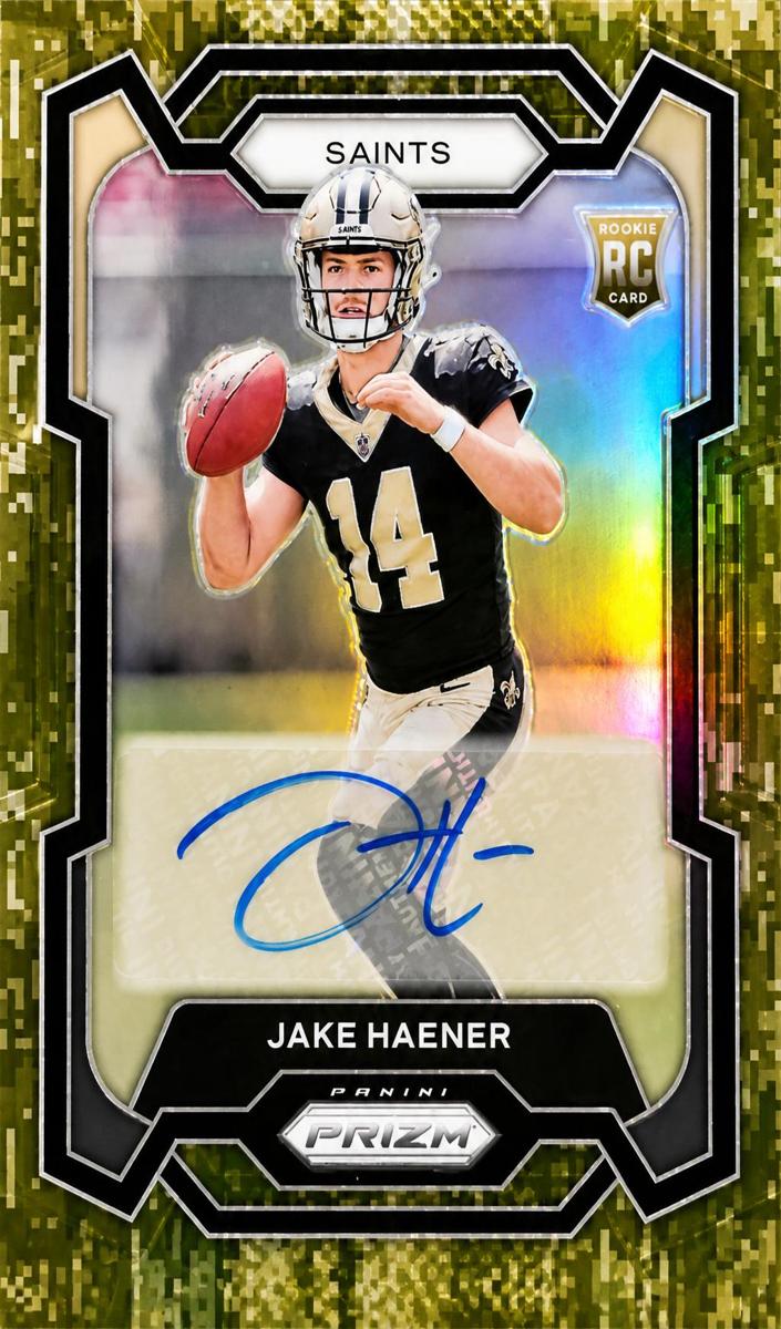 2023 Panini Prizm Football Camo Jake Haener #374 PSA 10