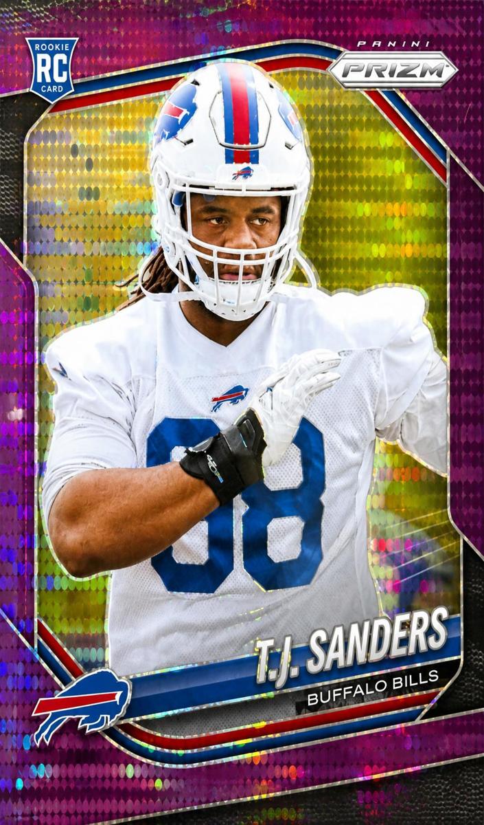 2025 Panini Prizm Football Purple Pulsar T.J. Sanders #338