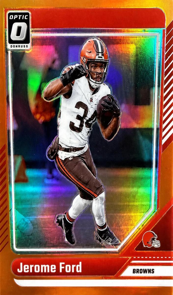 2024 Donruss Optic Football Orange Jerome Ford #46 PSA 10