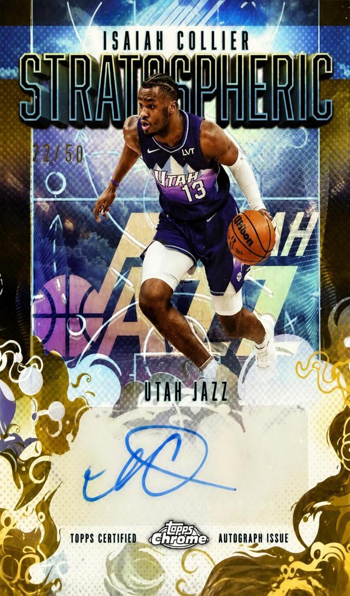 2025 Topps Chrome Basketball Gold Refractor Isaiah Collier #SM-IC