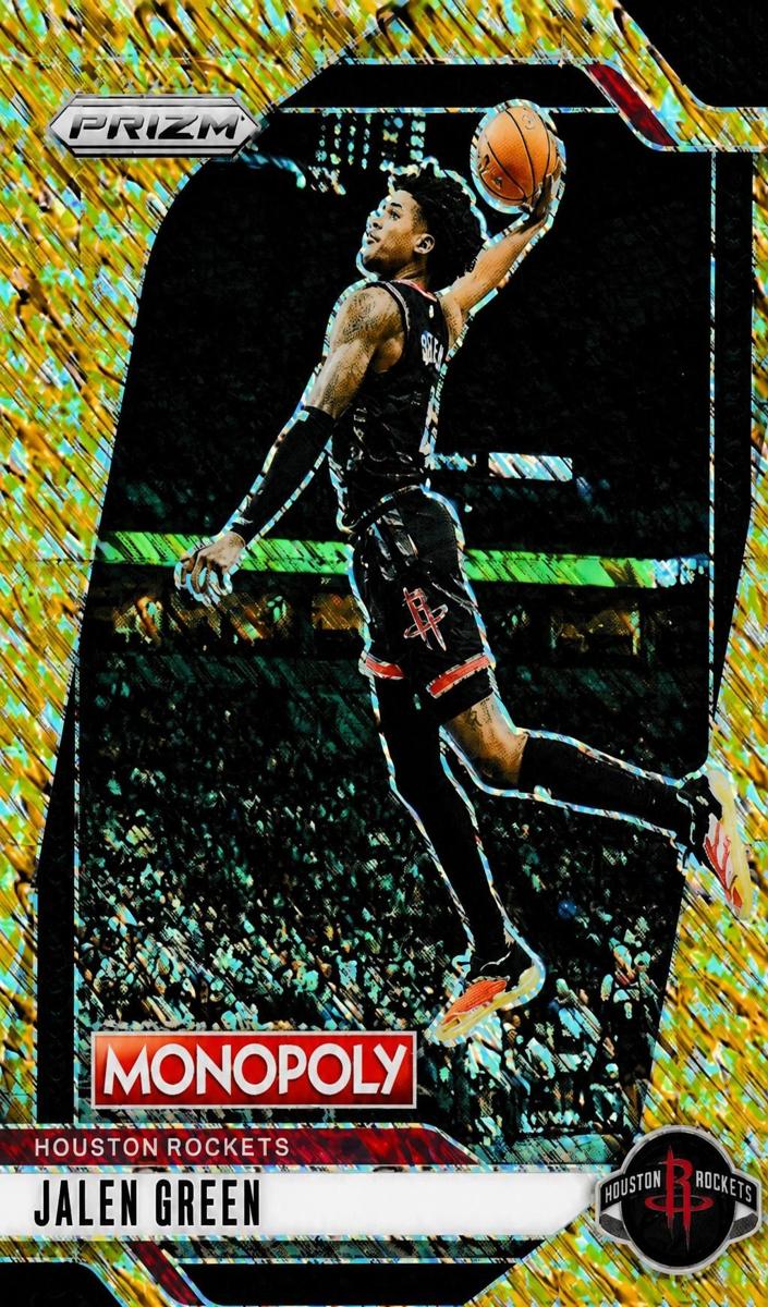 2022 Panini Prizm Monopoly Basketball Gold Money Shimmer Jalen Green #31 PSA 9