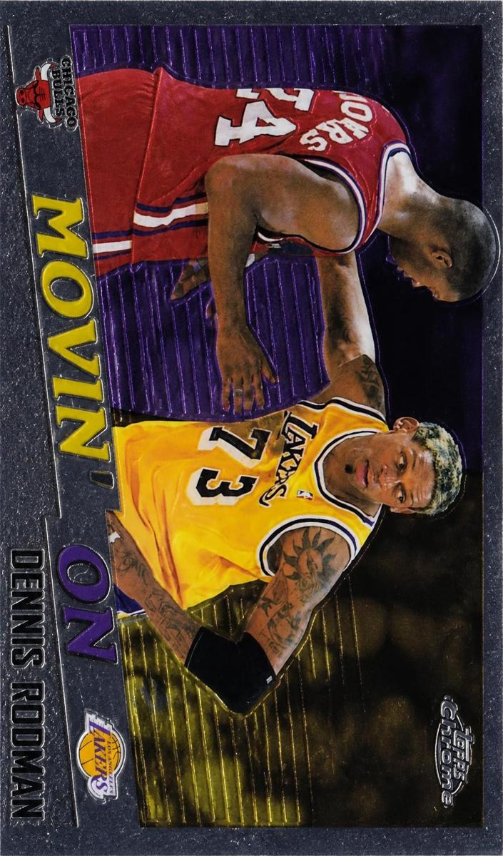 1998 Topps Chrome Basketball Dennis Rodman #231 PSA 7