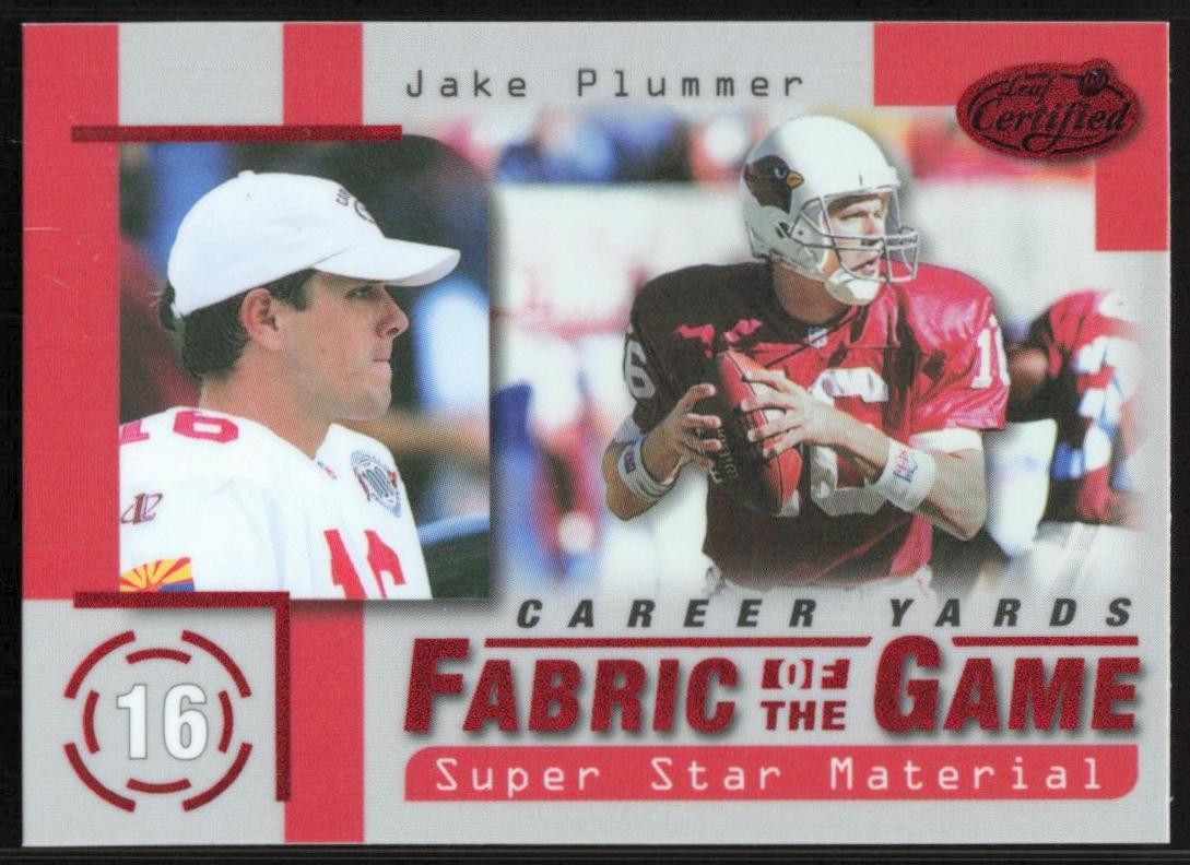 1999 Leaf Certified Football Jake Plummer #FG40