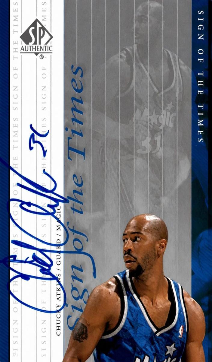 1999 SP Authentic Basketball Chucky Atkins #CA