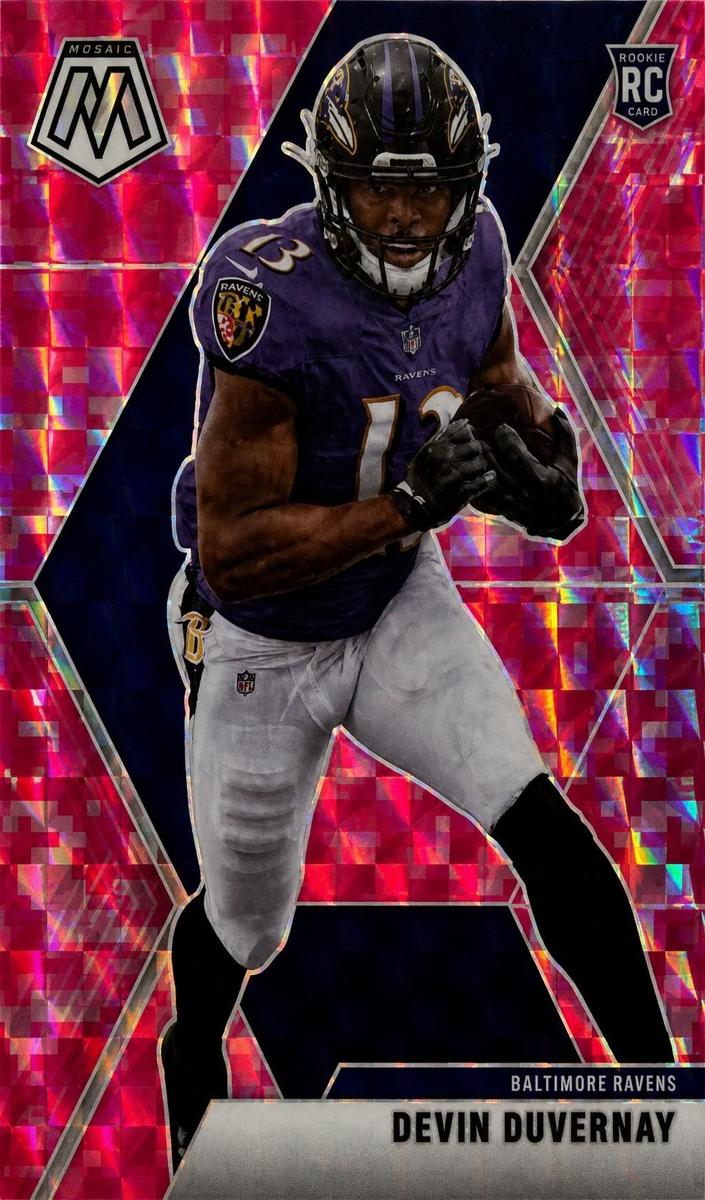 2020 Panini Mosaic Football Mosaic Camo Pink Devin Duvernay #232