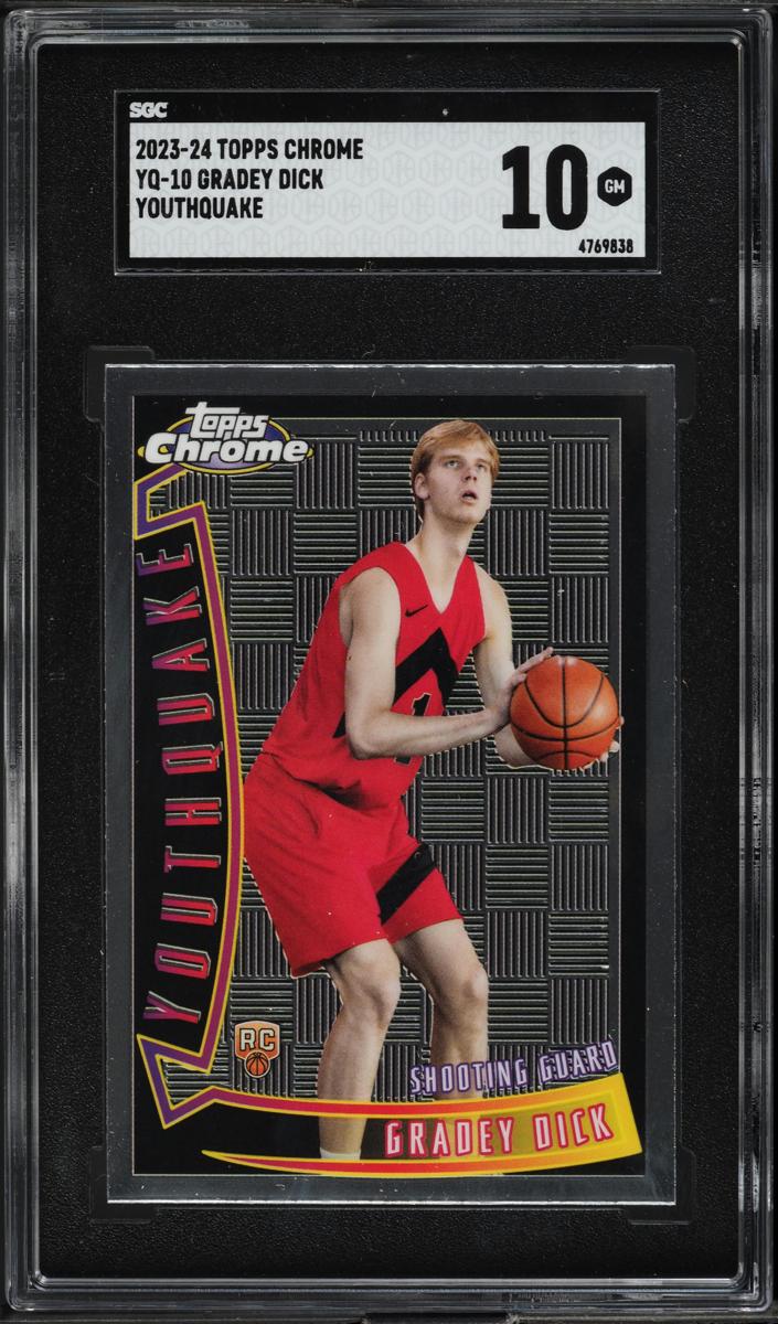 2023 Topps Chrome Basketball Gradey Dick #YQ-10 SGC 9.5