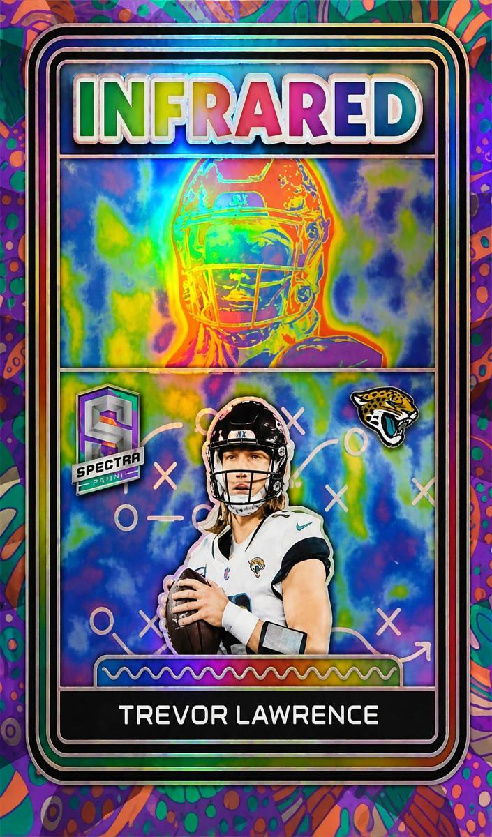 2023 Panini Spectra Football Psychedelic Trevor Lawrence #I-TL PSA 9