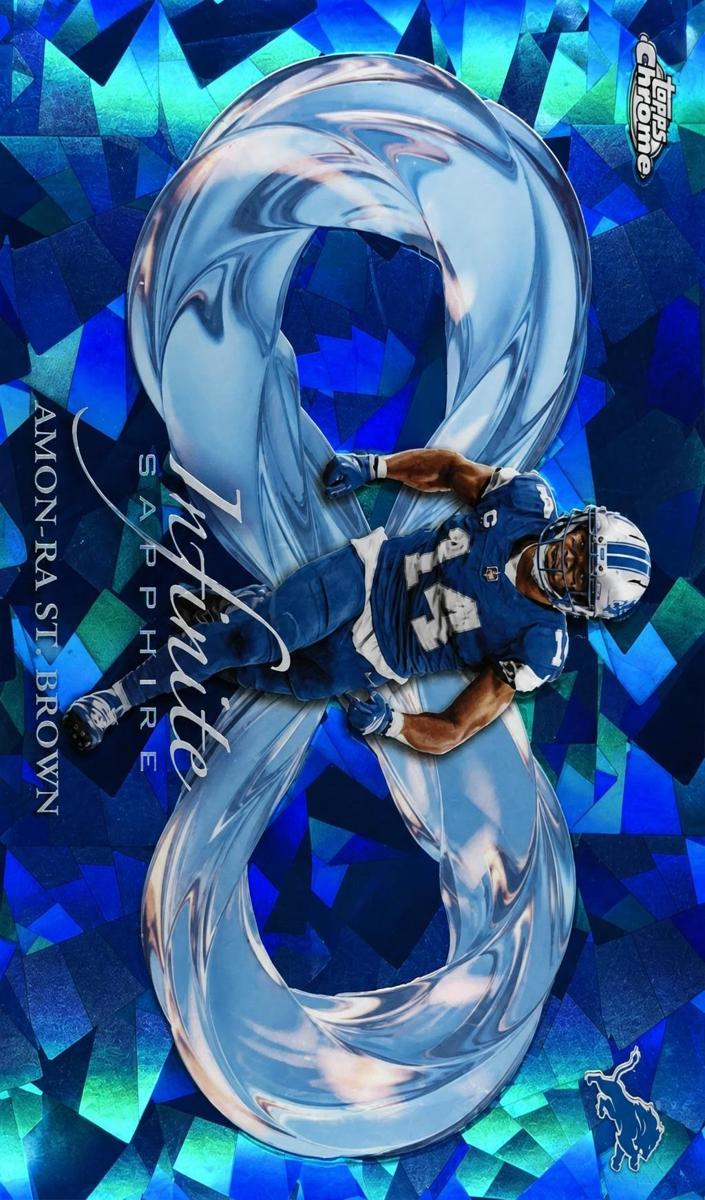 2025 Topps Chrome Sapphire Football Amon-Ra St. Brown #IS-20