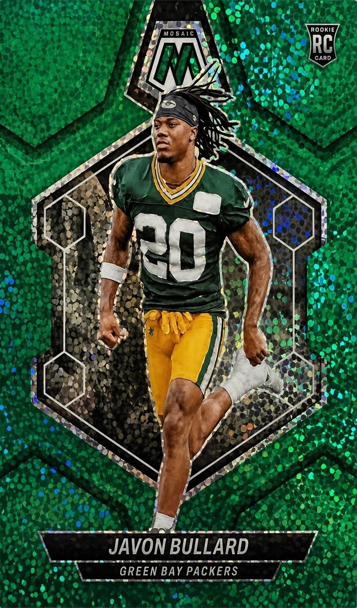 2024 Panini Mosaic Football Green Sparkle Javon Bullard #355