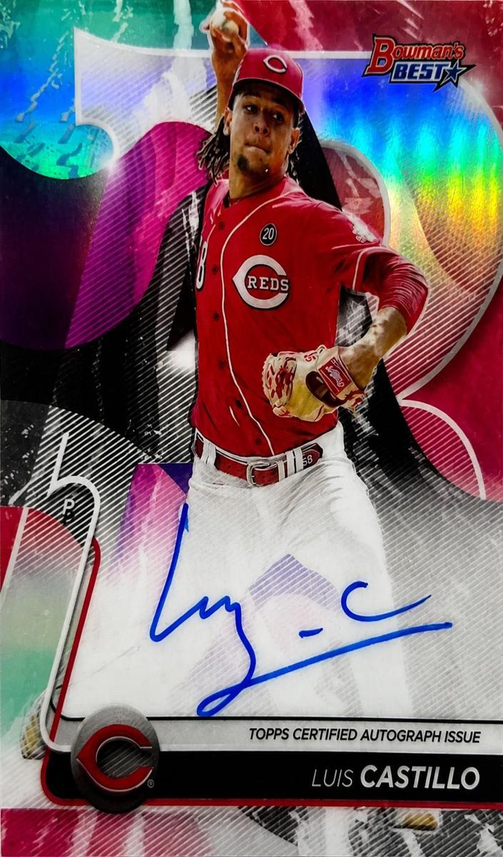 2020 Bowman's Best Baseball Refractor Luis Castillo #B20-LC PSA 9