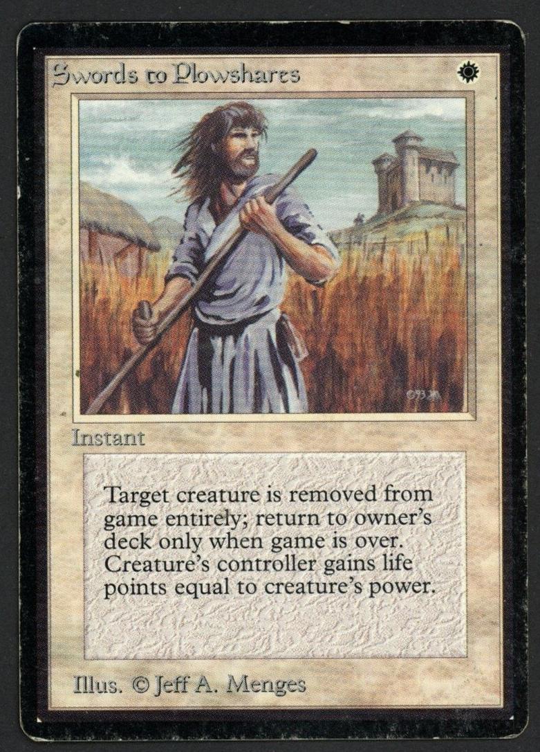 1993 Magic The Gathering Beta Swords to Plowshares #NNO CGC 7