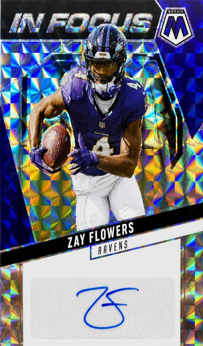 2025 Panini Mosaic Football Zay Flowers #IFS-ZFS CGC 10