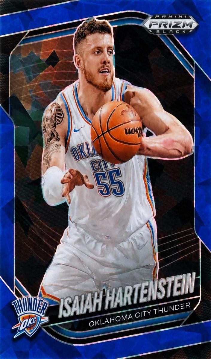 2024 Panini Prizm Black Basketball Blue Ice Isaiah Hartenstein #118
