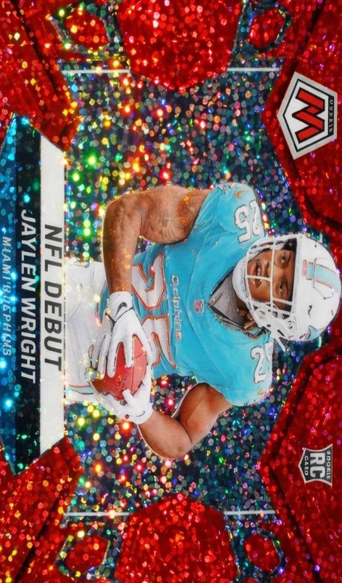 2024 Panini Mosaic Football Red Sparkle Jaylen Wright #280