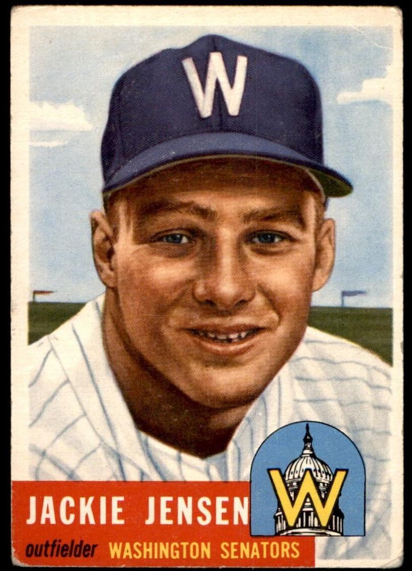 1953 Topps Baseball null Jackie Jensen #265 PSA 5.5