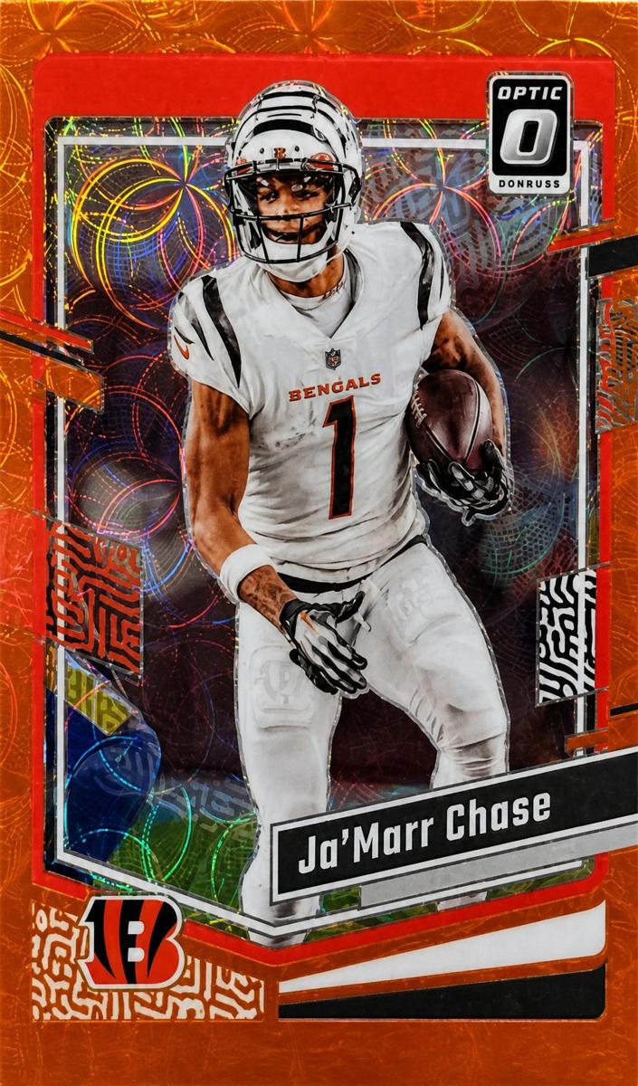2023 Donruss Optic Football Orange Scope Ja'Marr Chase #41 PSA 9