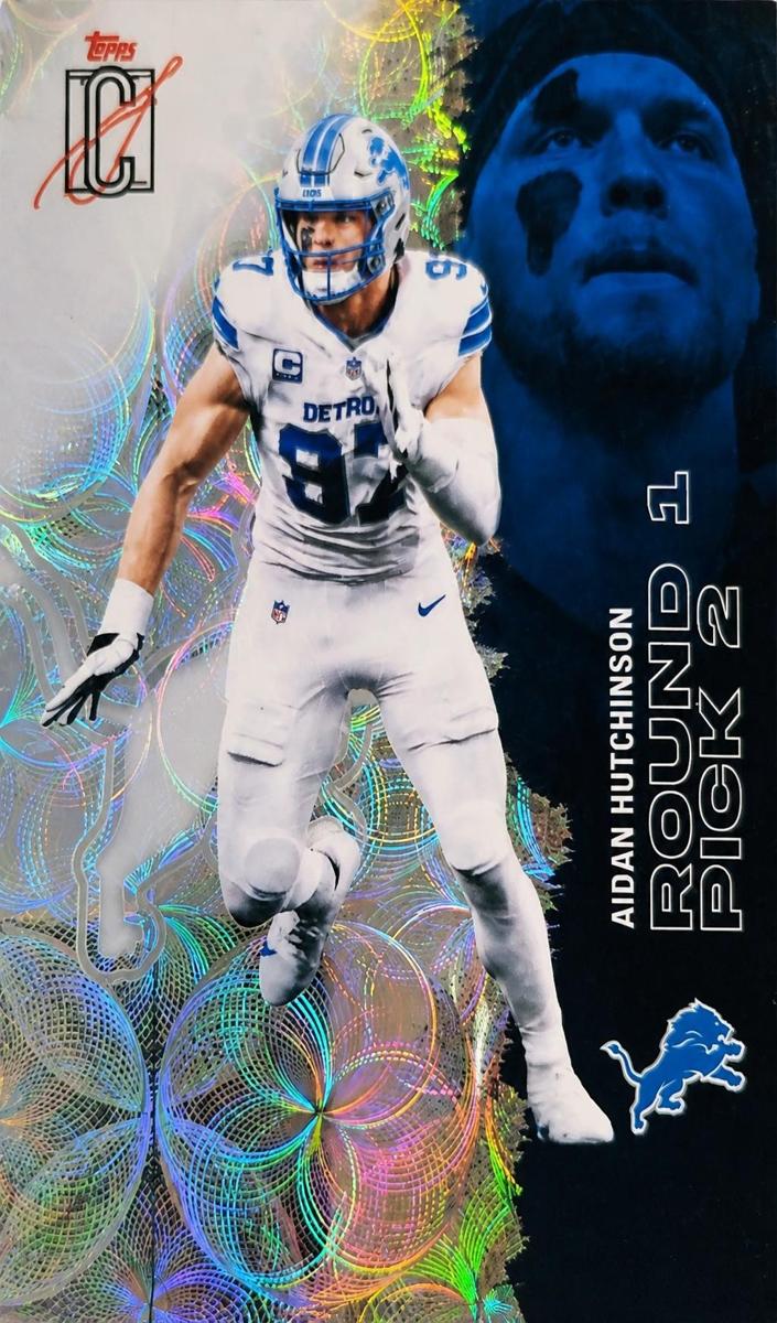 2025 Topps Signature Class Football Kaleidoscope Refractor Aidan Hutchinson #74