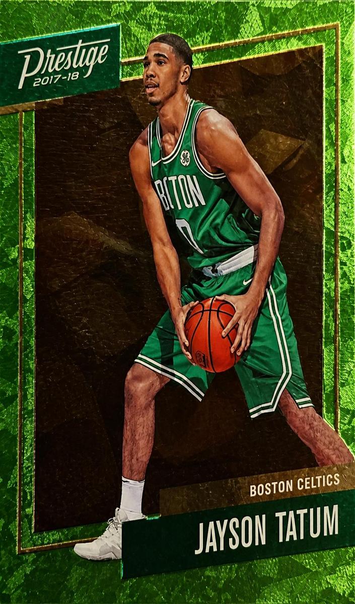 2017 Panini Prestige Basketball Bright Green Jayson Tatum #3 PSA 9