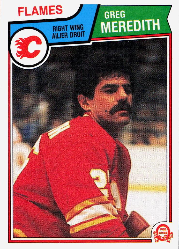 1983 O-Pee-Chee Hockey Greg Meredith #88 PSA 8.5