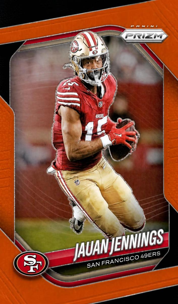 2025 Panini Prizm Football Orange Jauan Jennings #258