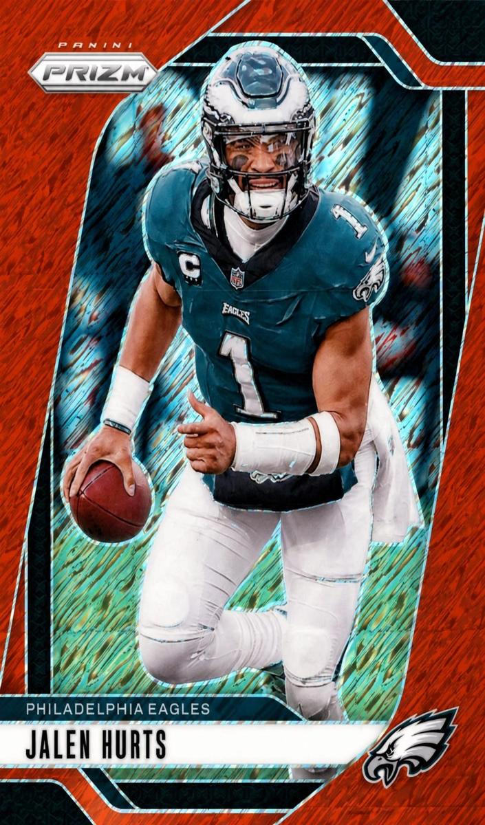 2024 Panini Prizm Football Red Shimmer Jalen Hurts #231