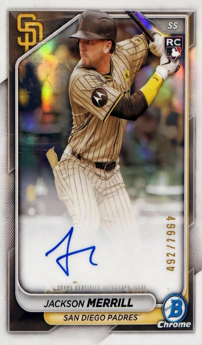 2024 Bowman Chrome Baseball Refractor Jackson Merrill #CRA-JM
