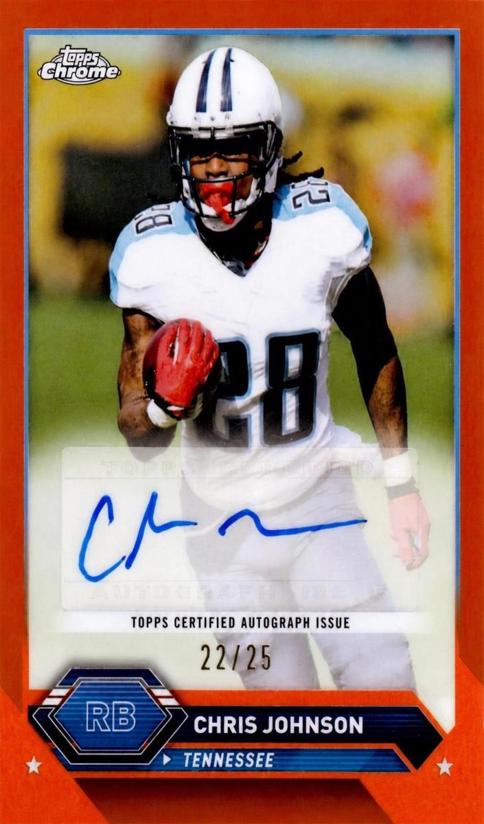 2023 Topps Composite Football Orange Refractor Chris Johnson #TCA-CJ