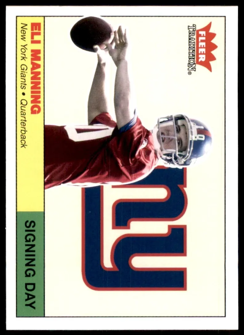 2004 Fleer Tradition Football Eli Manning #1