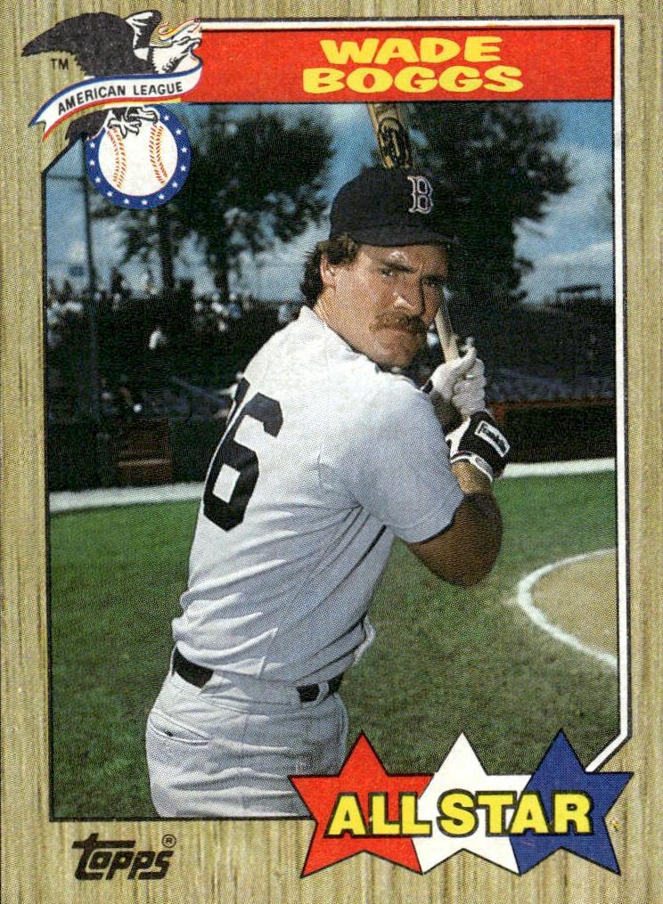 1987 Topps Baseball Wade Boggs #608