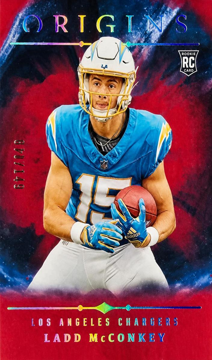 2024 Panini Origins Football Red Ladd McConkey #139