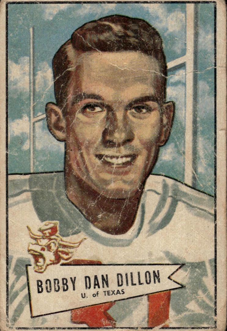 1952 Bowman Large Football Bobby Dillon #98 PSA 7