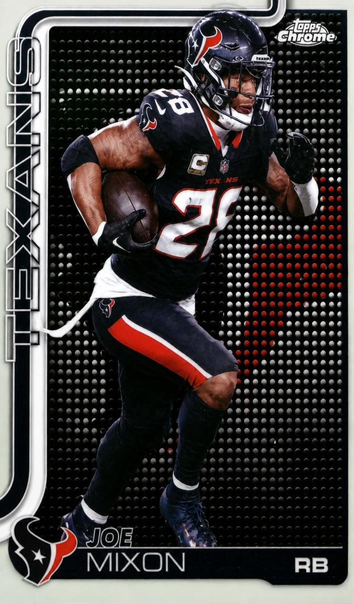 2025 Topps Chrome Football Lightboard Logo Variation Joe Mixon #120