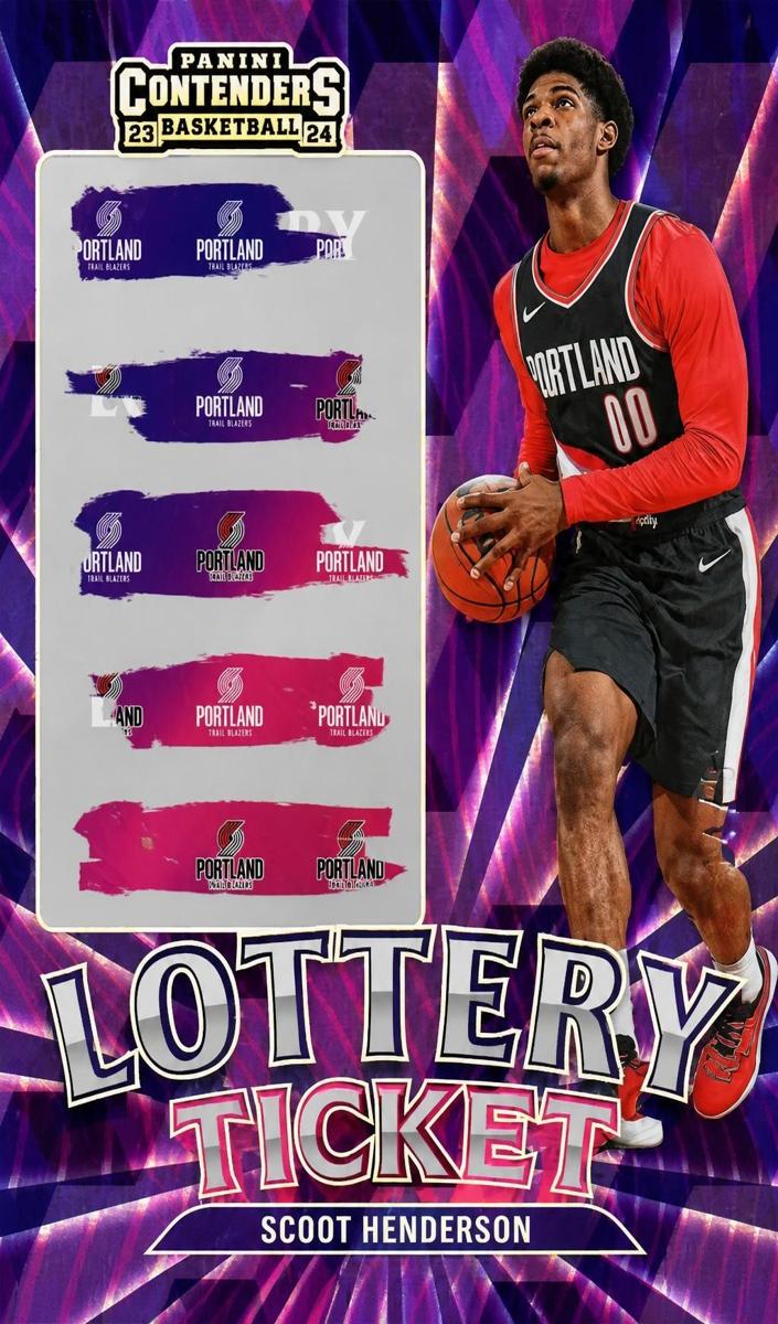 2023 Panini Contenders Basketball Playoff Edition Scoot Henderson #3