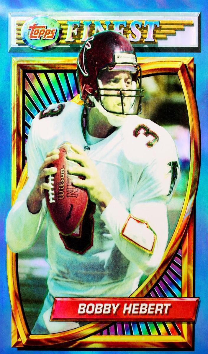 1994 Topps Finest Football Refractor Bobby Hebert #148