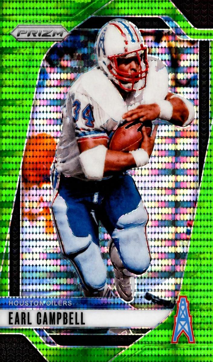 2024 Panini Prizm Football Neon Green Pulsar Earl Campbell #297