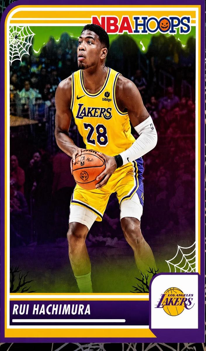 2023 Panini Haunted Hoops Basketball Holo Webs Rui Hachimura #24 PSA 10