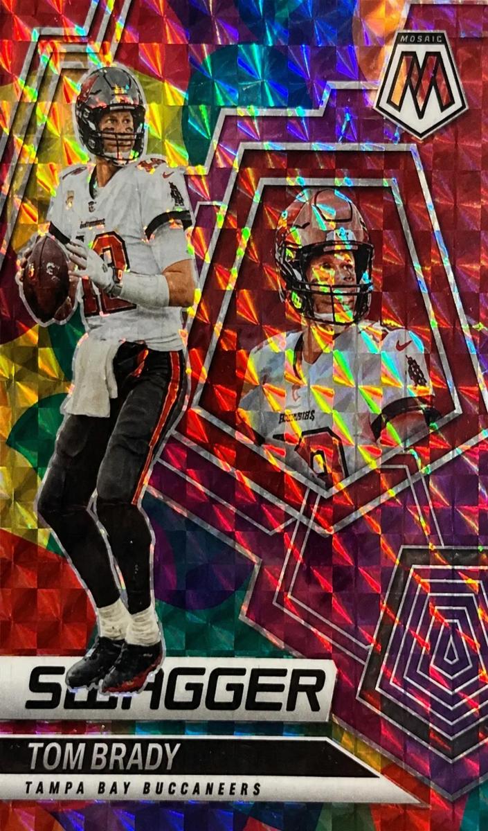 2022 Panini Mosaic Football Purple Tom Brady #SW-1 PSA 9