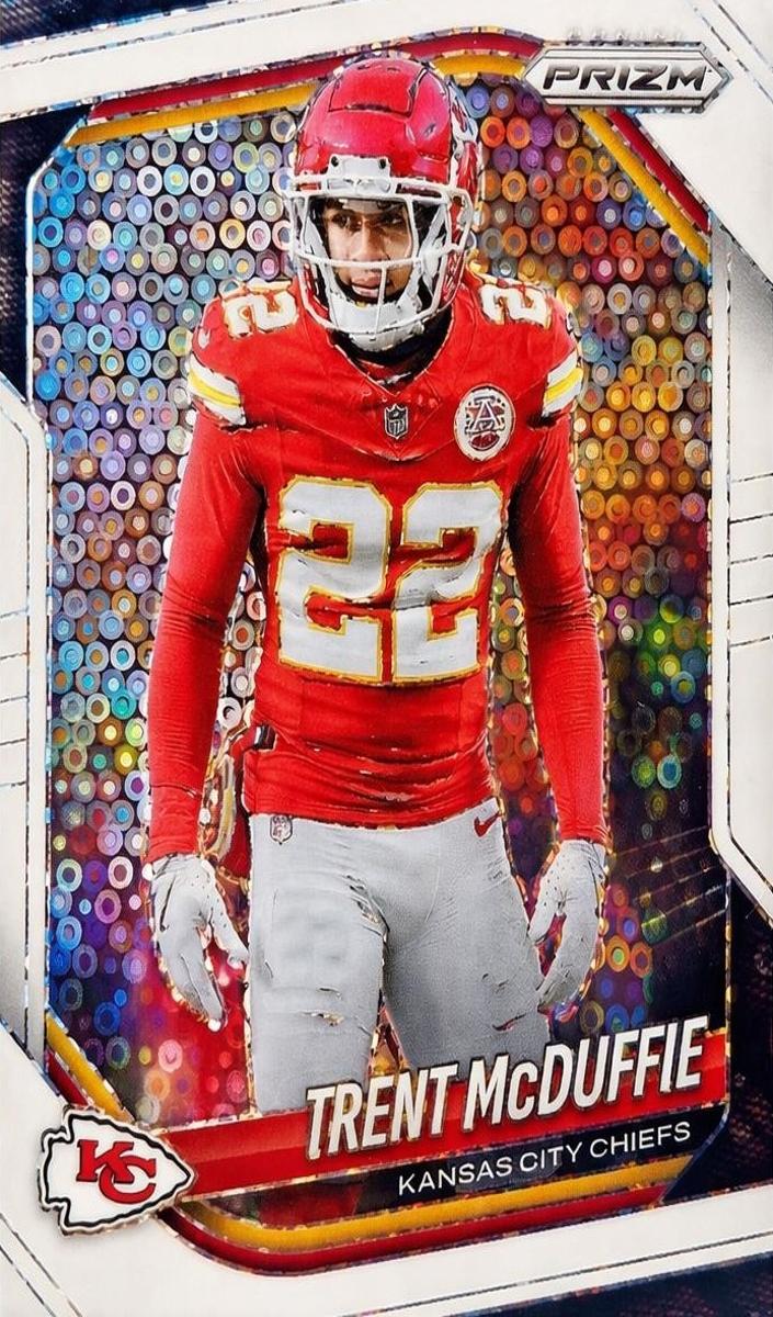2025 Panini Prizm Football White Disco Trent McDuffie #177
