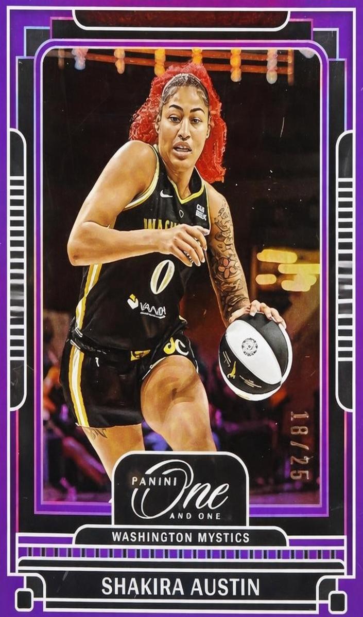 2025 Panini One and One WNBA Basketball Purple Shakira Austin #34