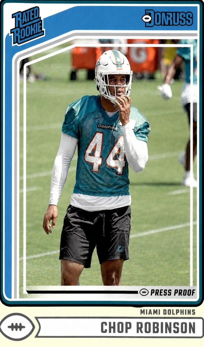 2024 Panini Donruss Football Press Proof Yellow Chop Robinson #351