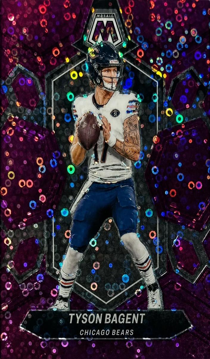 2024 Panini Mosaic Football No Huddle Purple Tyson Bagent #36
