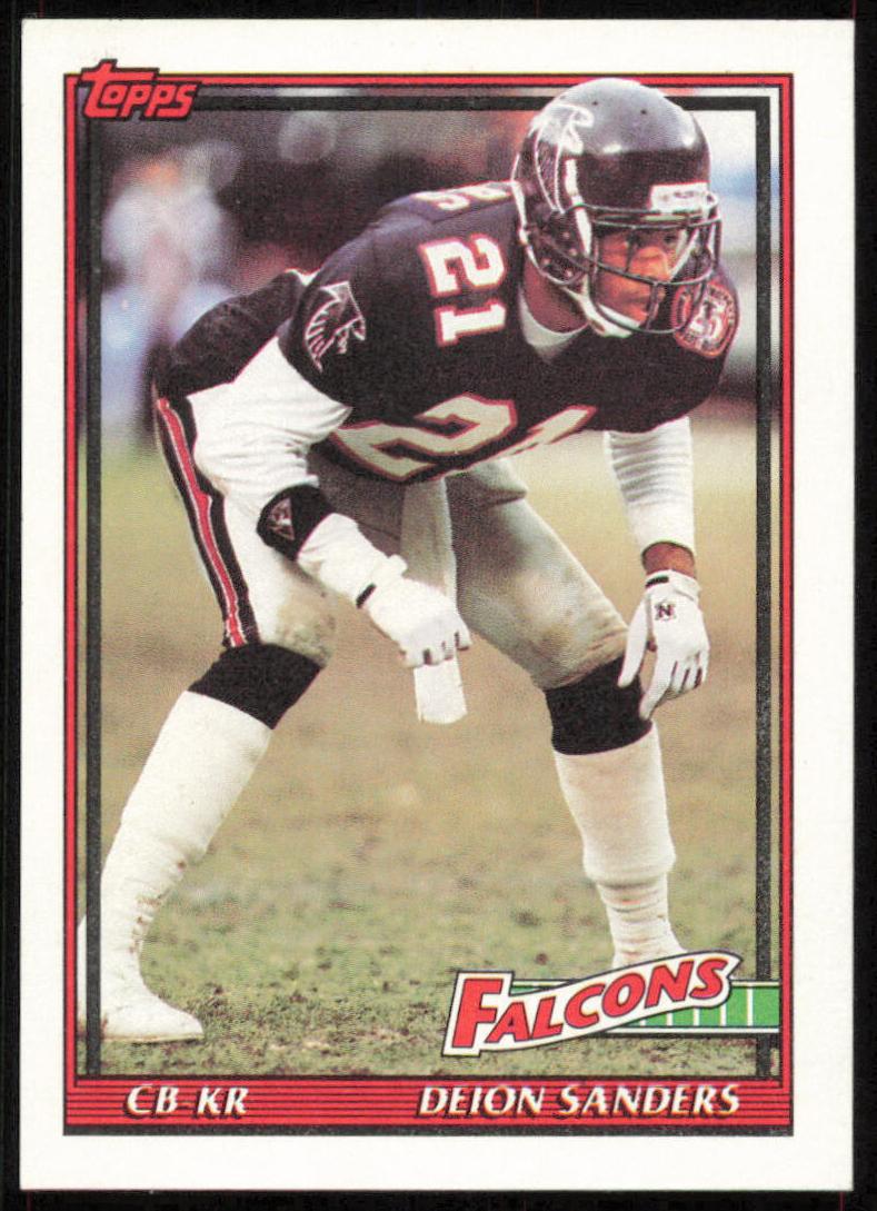 1991 Topps Football Deion Sanders #582 PSA 9