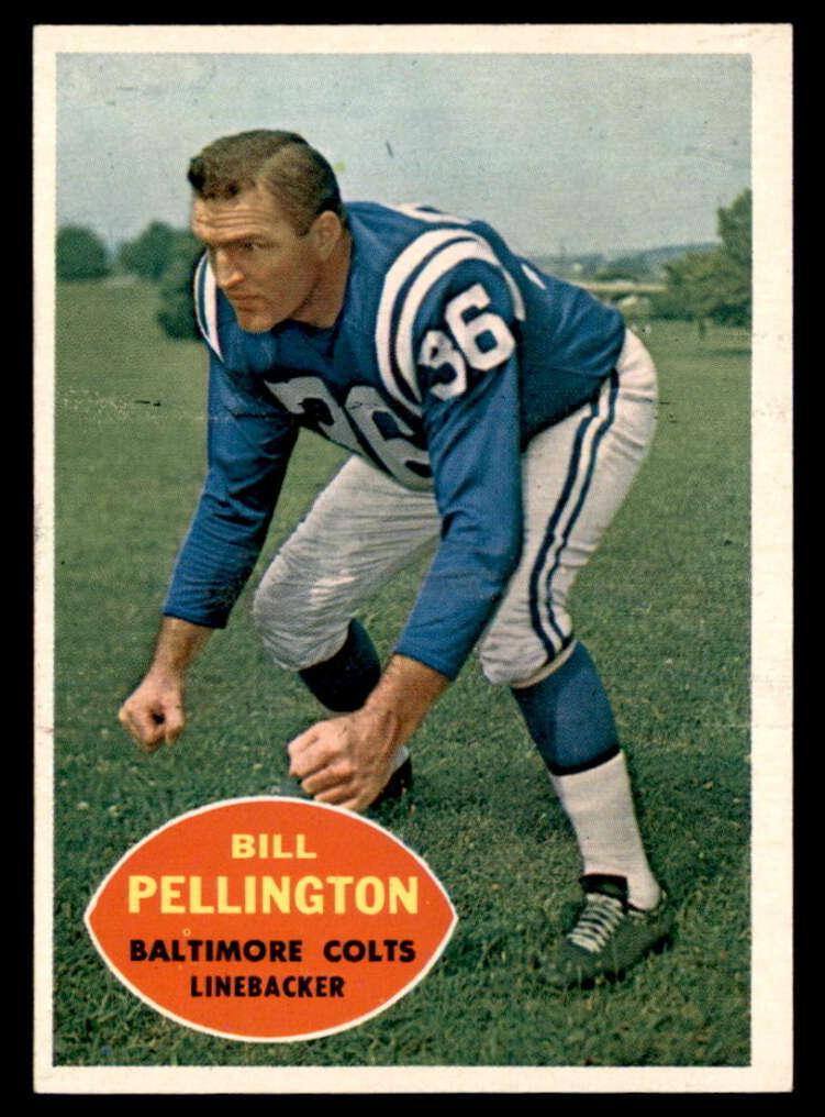 1960 Topps Football Bill Pellington #8 PSA 8