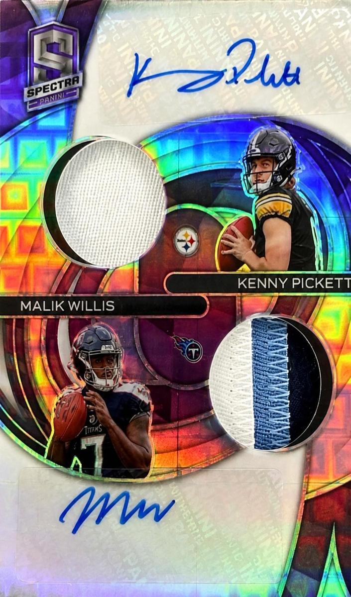 2022 Panini Spectra Football Neon Purple Kenny Pickett #DPA-PW